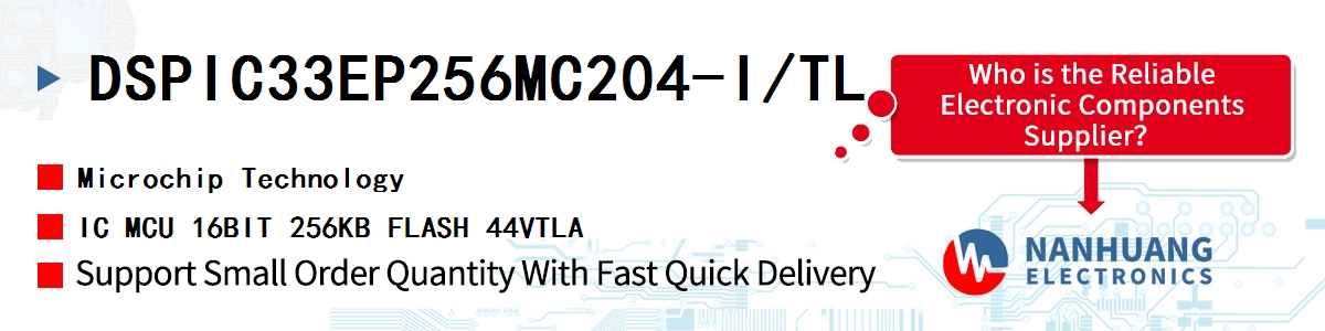 DSPIC33EP256MC204-I/TL Microchip IC MCU 16BIT 256KB FLASH 44VTLA