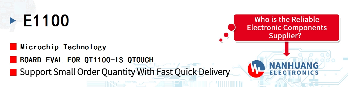 E1100 Microchip BOARD EVAL FOR QT1100-IS QTOUCH