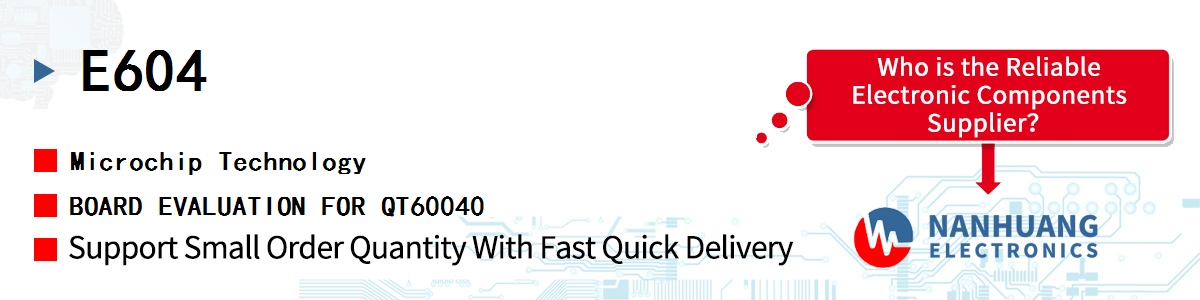 E604 Microchip BOARD EVALUATION FOR QT60040