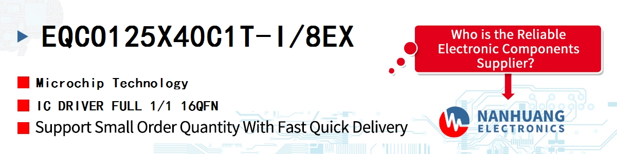 EQCO125X40C1T-I/8EX Microchip IC DRIVER FULL 1/1 16QFN
