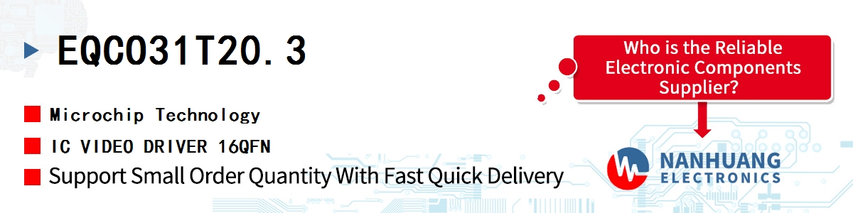 EQCO31T20.3 Microchip IC VIDEO DRIVER 16QFN