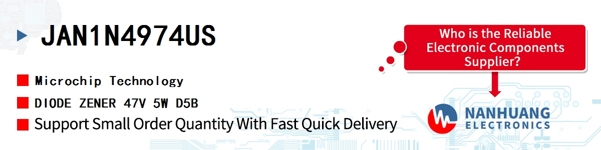 JAN1N4974US Microchip DIODE ZENER 47V 5W D5B