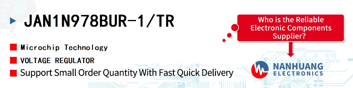 JAN1N978BUR-1/TR Microchip VOLTAGE REGULATOR