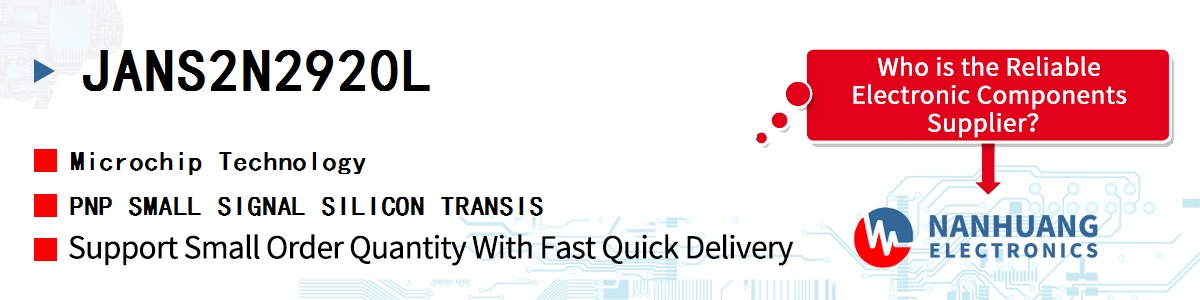JANS2N2920L Microchip PNP SMALL SIGNAL SILICON TRANSIS