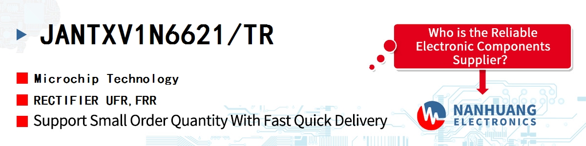 JANTXV1N6621/TR Microchip RECTIFIER UFR,FRR