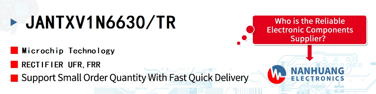 JANTXV1N6630/TR Microchip RECTIFIER UFR,FRR