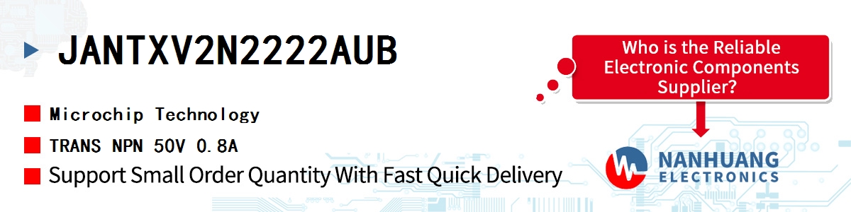 JANTXV2N2222AUB Microchip TRANS NPN 50V 0.8A