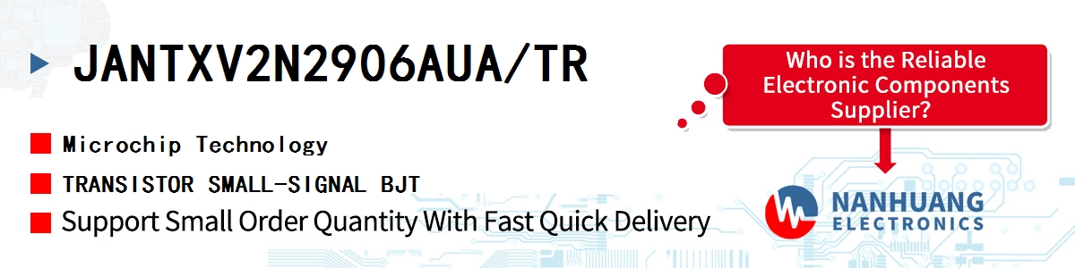 JANTXV2N2906AUA/TR Microchip TRANSISTOR SMALL-SIGNAL BJT