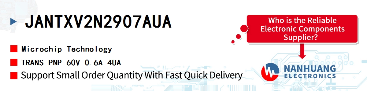 JANTXV2N2907AUA Microchip TRANS PNP 60V 0.6A 4UA