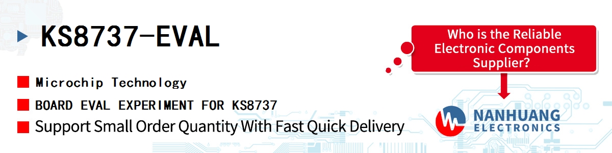 KS8737-EVAL Microchip BOARD EVAL EXPERIMENT FOR KS8737