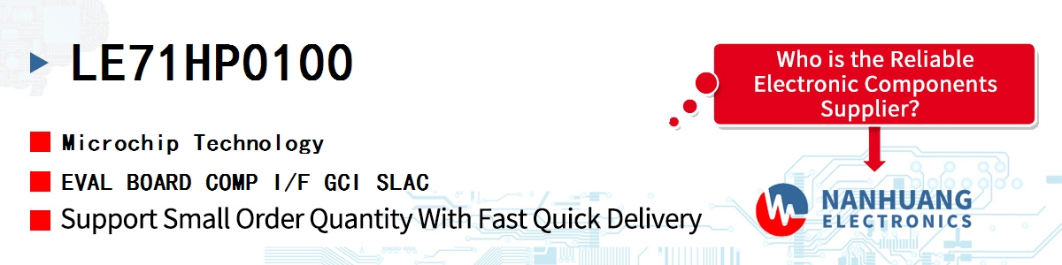 LE71HP0100 Microchip EVAL BOARD COMP I/F GCI SLAC