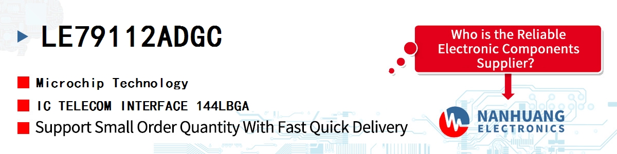 LE79112ADGC Microchip IC TELECOM INTERFACE 144LBGA