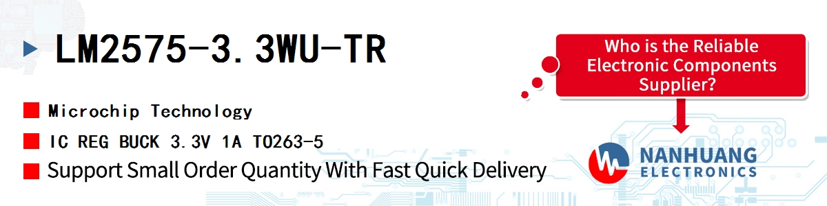 LM2575-3.3WU-TR Microchip IC REG BUCK 3.3V 1A TO263-5