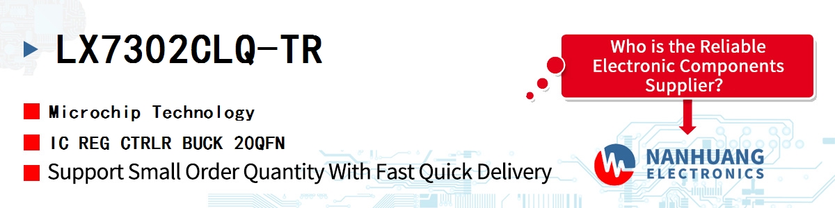 LX7302CLQ-TR Microchip IC REG CTRLR BUCK 20QFN