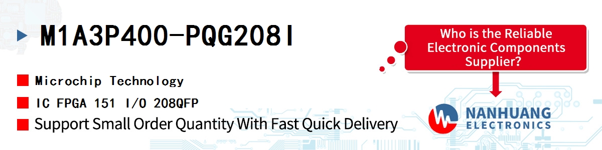 M1A3P400-PQG208I Microchip IC FPGA 151 I/O 208QFP