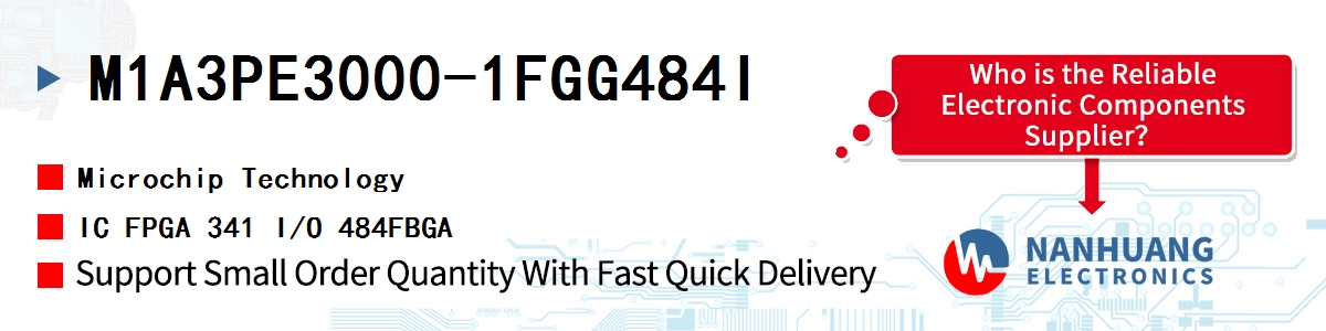 M1A3PE3000-1FGG484I Microchip IC FPGA 341 I/O 484FBGA