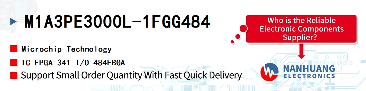 M1A3PE3000L-1FGG484 Microchip IC FPGA 341 I/O 484FBGA