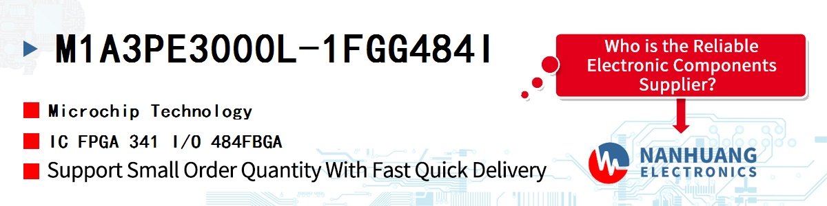 M1A3PE3000L-1FGG484I Microchip IC FPGA 341 I/O 484FBGA