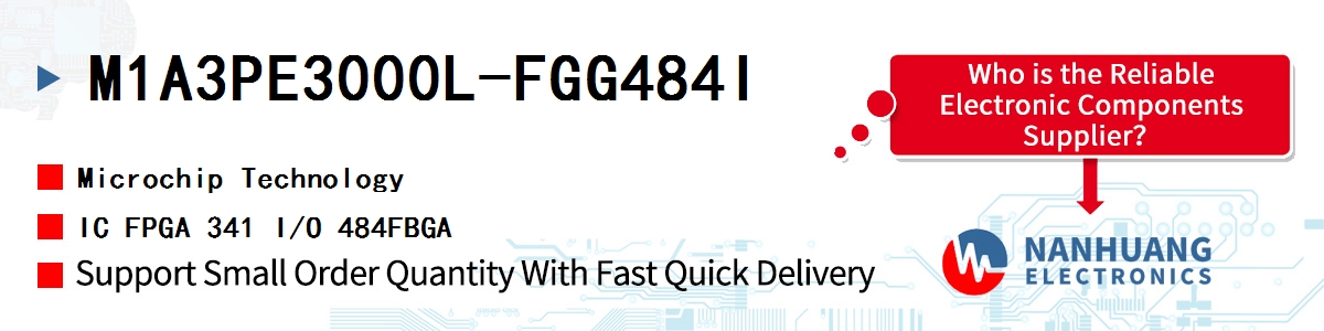 M1A3PE3000L-FGG484I Microchip IC FPGA 341 I/O 484FBGA