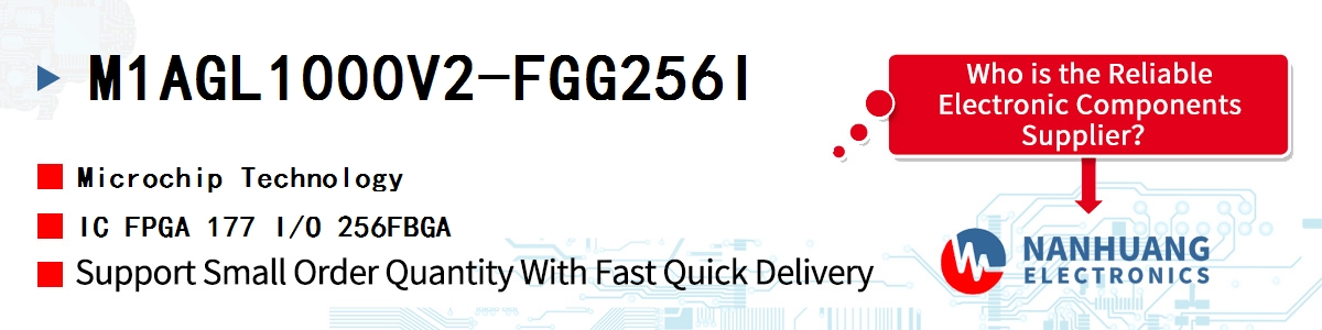 M1AGL1000V2-FGG256I Microchip IC FPGA 177 I/O 256FBGA