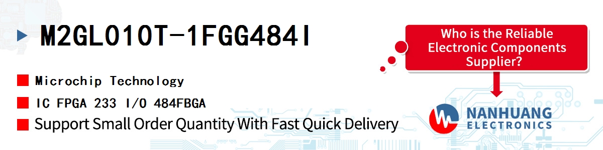 M2GL010T-1FGG484I Microchip IC FPGA 233 I/O 484FBGA