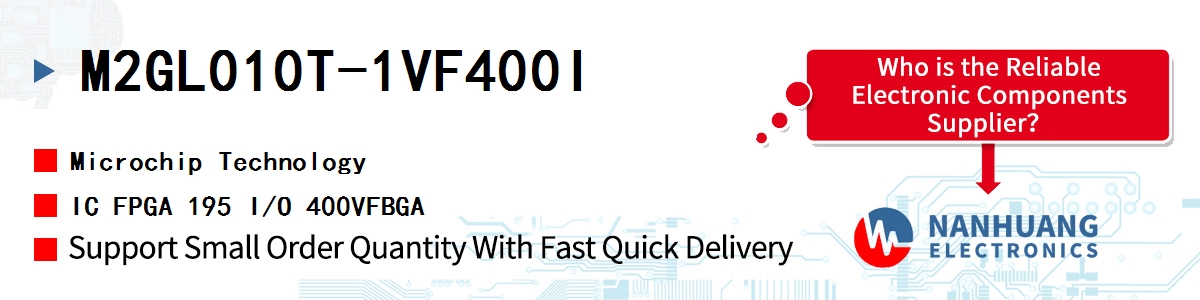 M2GL010T-1VF400I Microchip IC FPGA 195 I/O 400VFBGA