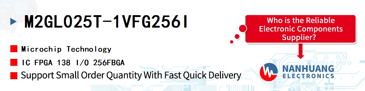 M2GL025T-1VFG256I Microchip IC FPGA 138 I/O 256FBGA