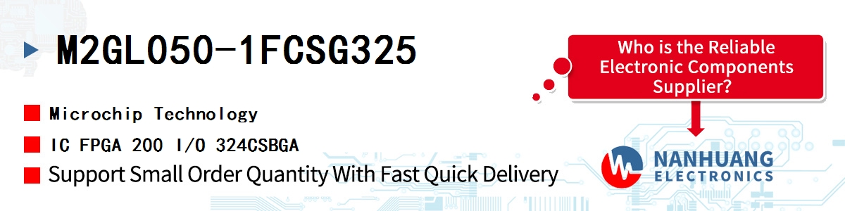 M2GL050-1FCSG325 Microchip IC FPGA 200 I/O 324CSBGA