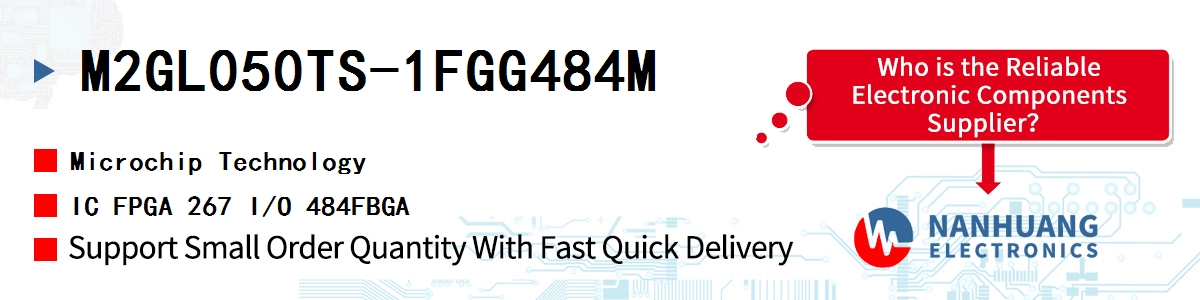 M2GL050TS-1FGG484M Microchip IC FPGA 267 I/O 484FBGA