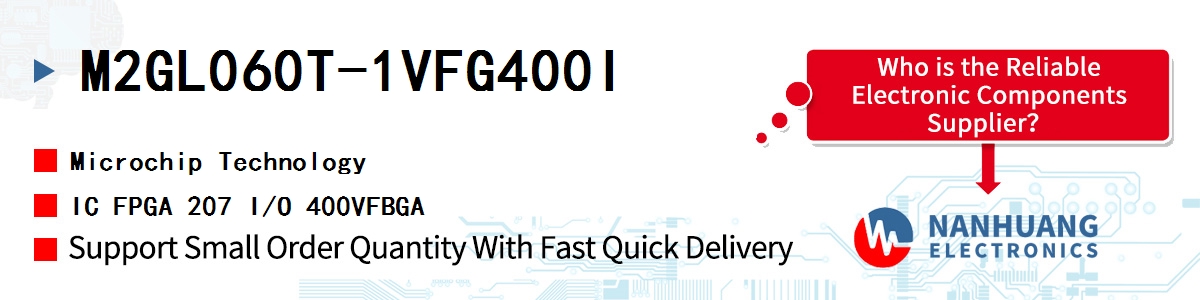 M2GL060T-1VFG400I Microchip IC FPGA 207 I/O 400VFBGA