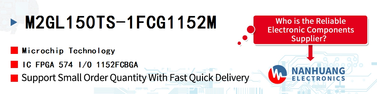 M2GL150TS-1FCG1152M Microchip IC FPGA 574 I/O 1152FCBGA