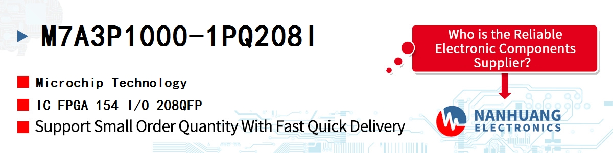M7A3P1000-1PQ208I Microchip IC FPGA 154 I/O 208QFP