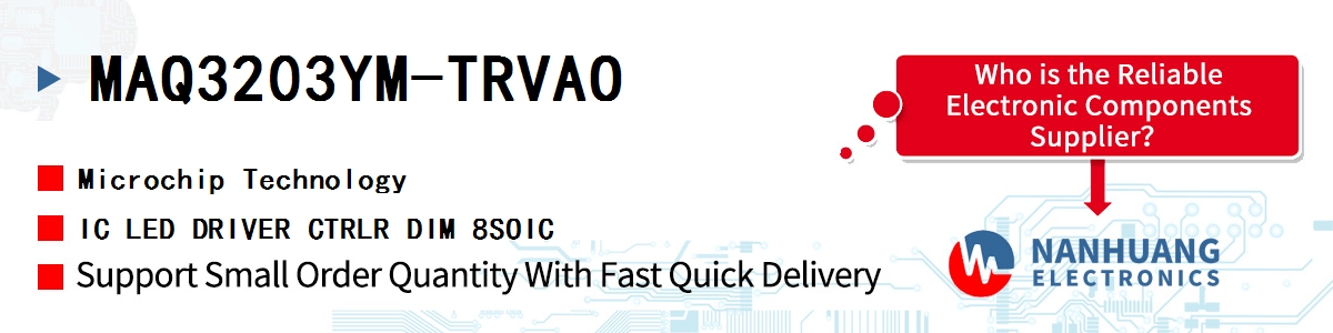 MAQ3203YM-TRVAO Microchip IC LED DRIVER CTRLR DIM 8SOIC