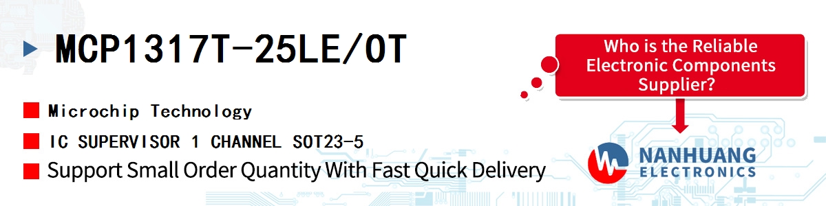 MCP1317T-25LE/OT Microchip IC SUPERVISOR 1 CHANNEL SOT23-5