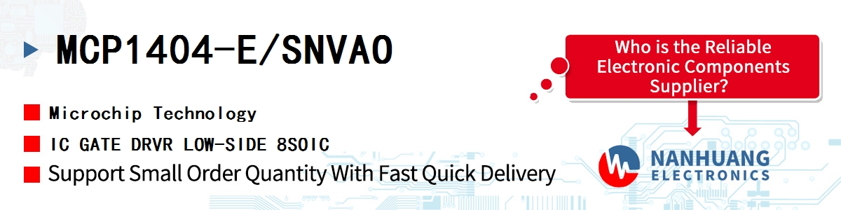 MCP1404-E/SNVAO Microchip IC GATE DRVR LOW-SIDE 8SOIC