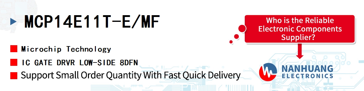 MCP14E11T-E/MF Microchip IC GATE DRVR LOW-SIDE 8DFN