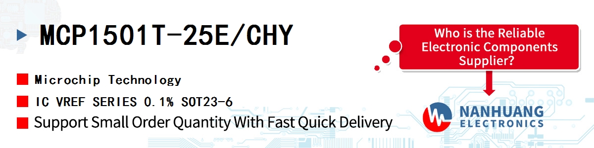 MCP1501T-25E/CHY Microchip IC VREF SERIES 0.1% SOT23-6