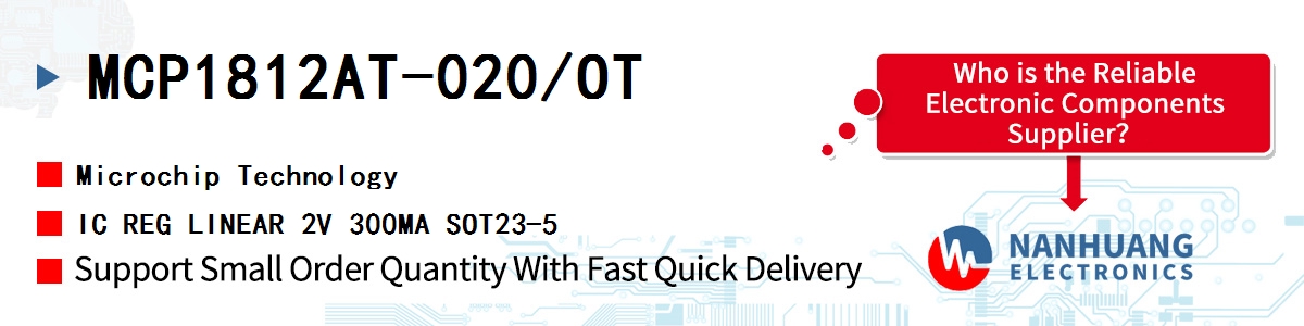 MCP1812AT-020/OT Microchip IC REG LINEAR 2V 300MA SOT23-5