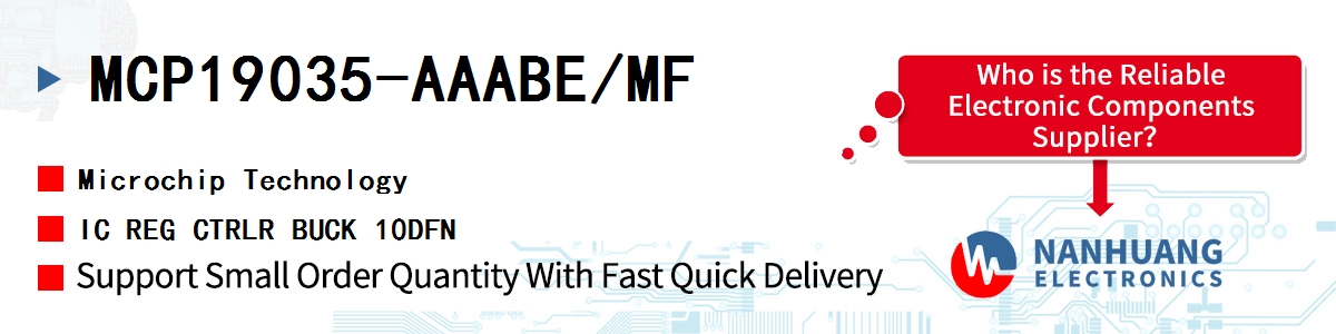 MCP19035-AAABE/MF Microchip IC REG CTRLR BUCK 10DFN