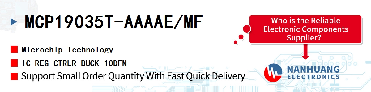 MCP19035T-AAAAE/MF Microchip IC REG CTRLR BUCK 10DFN