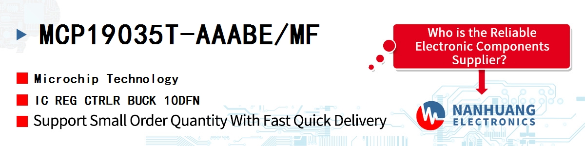 MCP19035T-AAABE/MF Microchip IC REG CTRLR BUCK 10DFN