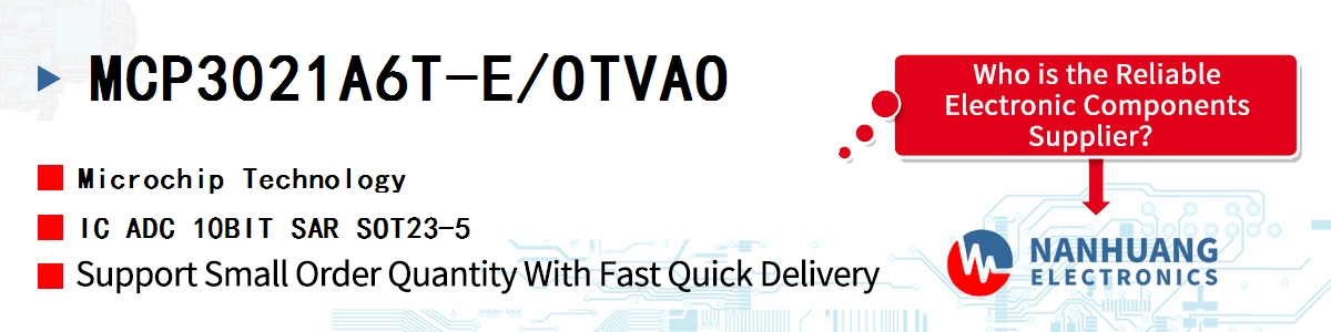 MCP3021A6T-E/OTVAO Microchip IC ADC 10BIT SAR SOT23-5