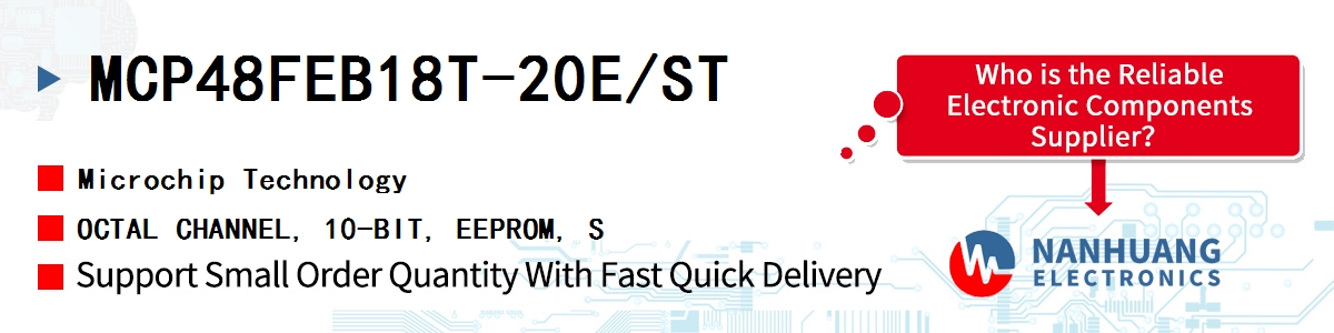 MCP48FEB18T-20E/ST Microchip OCTAL CHANNEL, 10-BIT, EEPROM, S