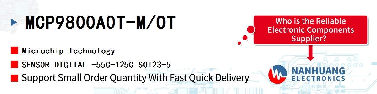 MCP9800A0T-M/OT Microchip SENSOR DIGITAL -55C-125C SOT23-5