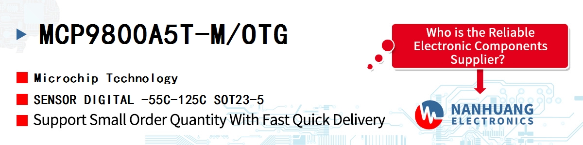 MCP9800A5T-M/OTG Microchip SENSOR DIGITAL -55C-125C SOT23-5