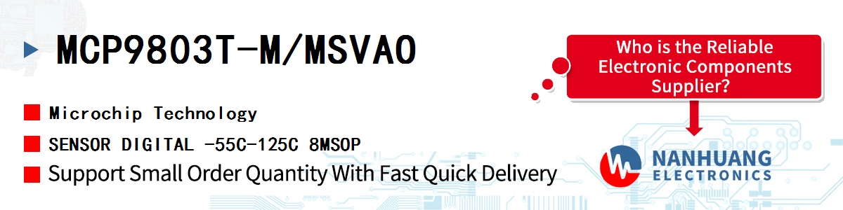 MCP9803T-M/MSVAO Microchip SENSOR DIGITAL -55C-125C 8MSOP