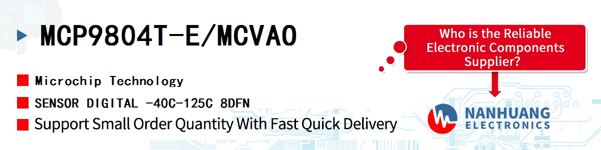 MCP9804T-E/MCVAO Microchip SENSOR DIGITAL -40C-125C 8DFN