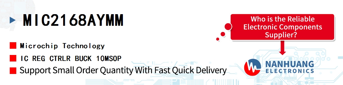 MIC2168AYMM Microchip IC REG CTRLR BUCK 10MSOP