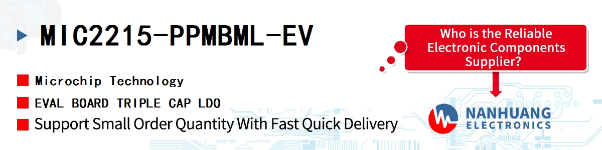 MIC2215-PPMBML-EV Microchip EVAL BOARD TRIPLE CAP LDO