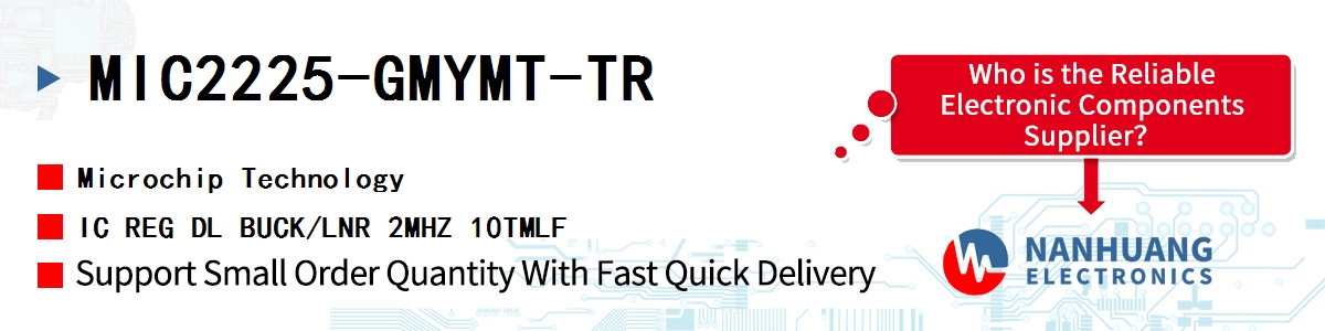 MIC2225-GMYMT-TR Microchip IC REG DL BUCK/LNR 2MHZ 10TMLF